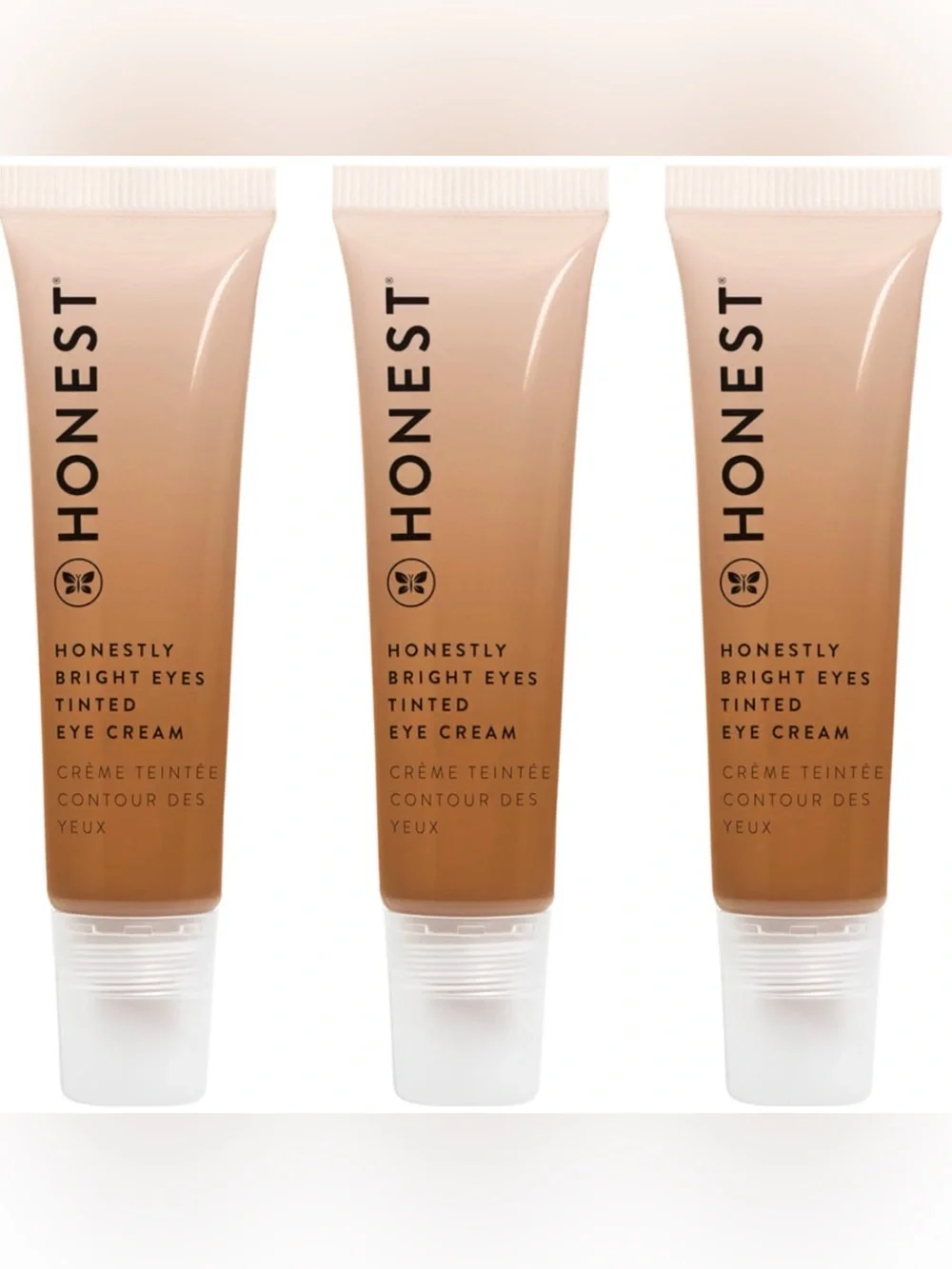 {Set of 3} HONEST Beauty Bright Eyes TINTED EYE CREAM, Terracotta - New in Box